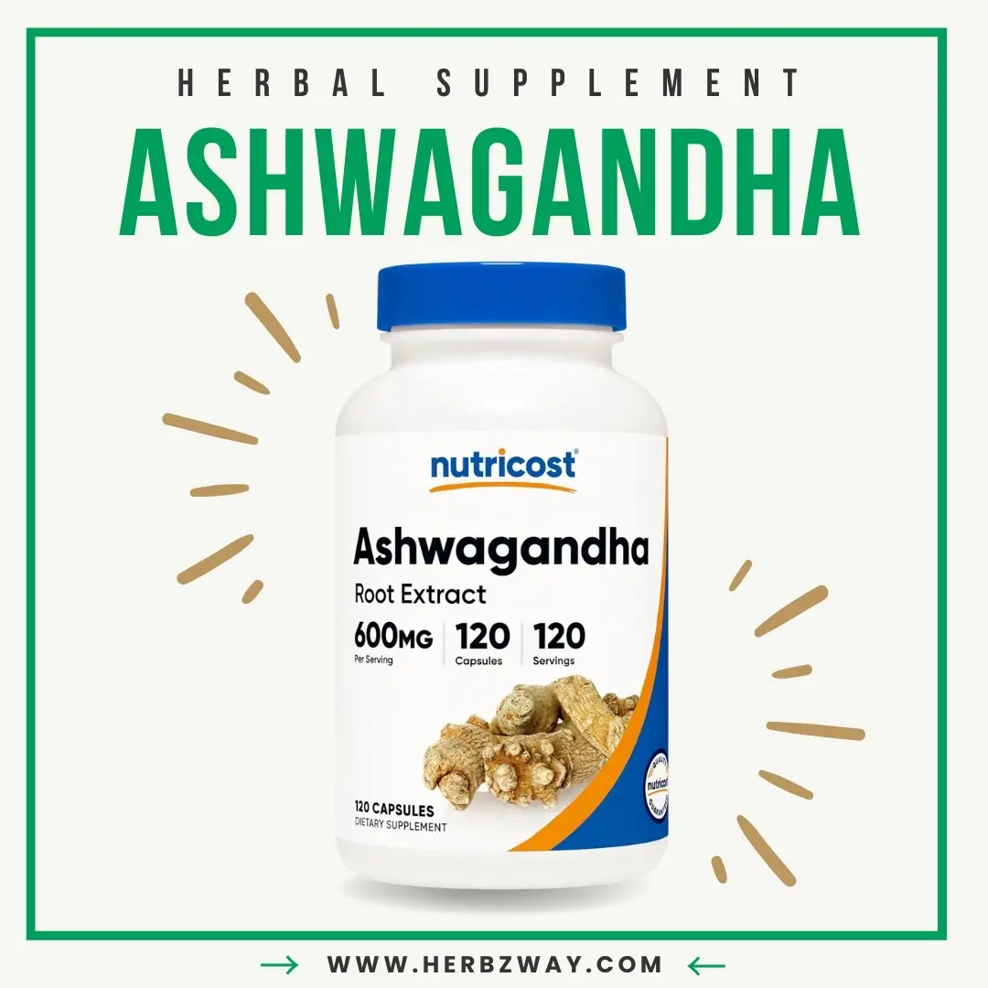 Nutricost Ashwagandha Herbal Supplement 600mg, 120 Capsules - Gluten Free, Ashwagandha Root