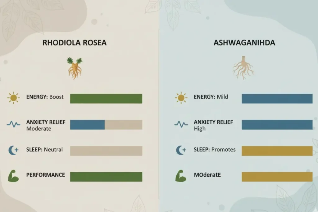 Side-by-Side Detailed Comparison Rhodiola vs Ashwagandha Reddit