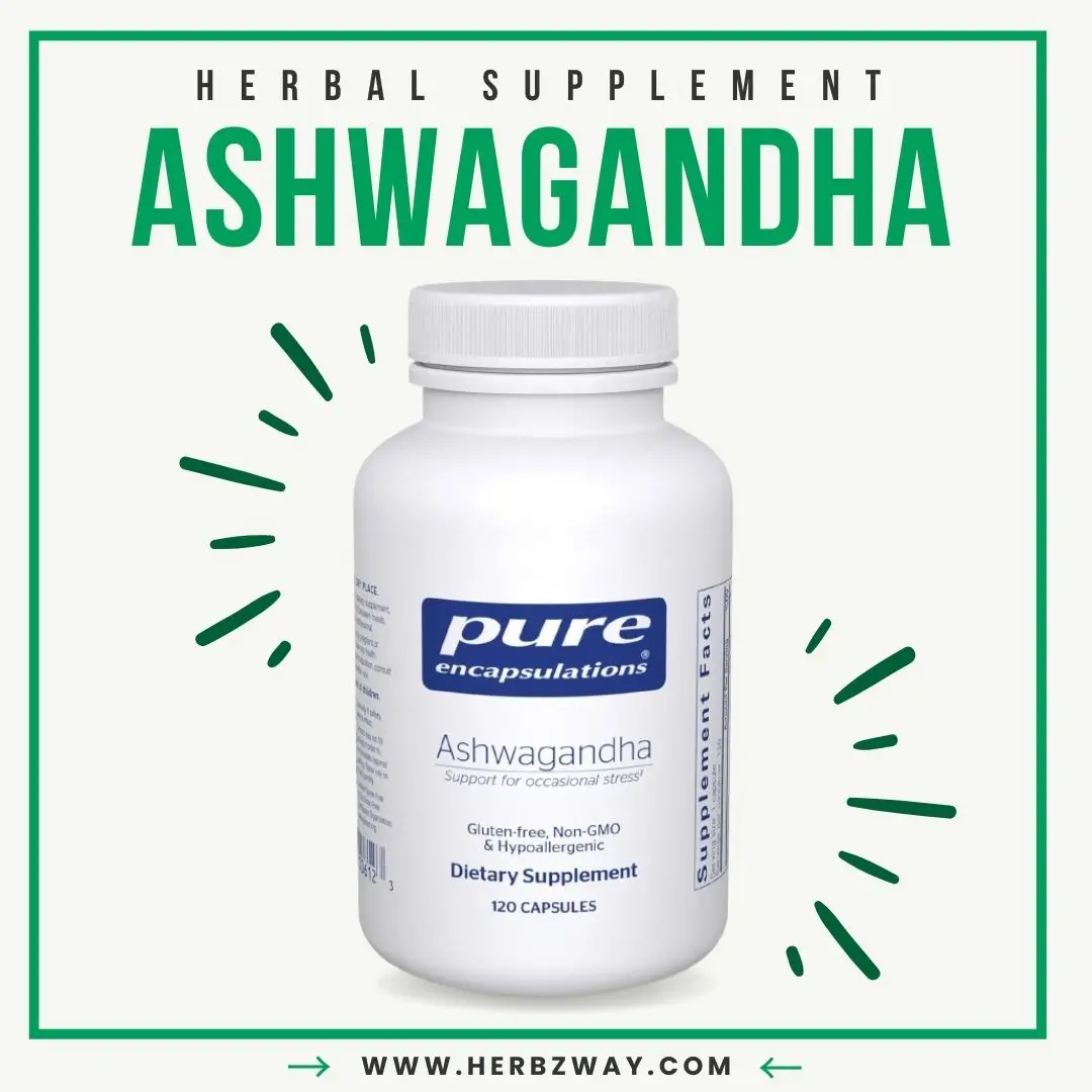 Pure Encapsulations Ashwagandha - 500 mg Ashwagandha Extract - Metabolism & Stress Support - Immune Support - GMO Free & Vegan - 120 Capsules