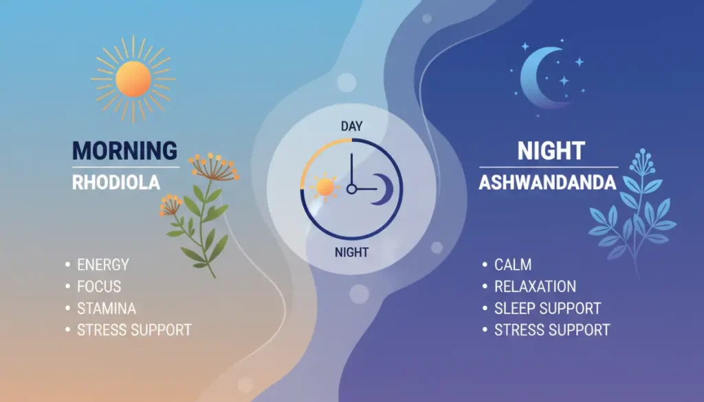 Rhodiola vs. Other Adaptogens Timing Comparison