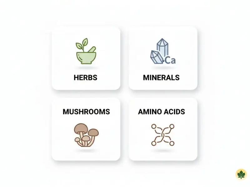 Comparison of different supplements used for anxiety relief