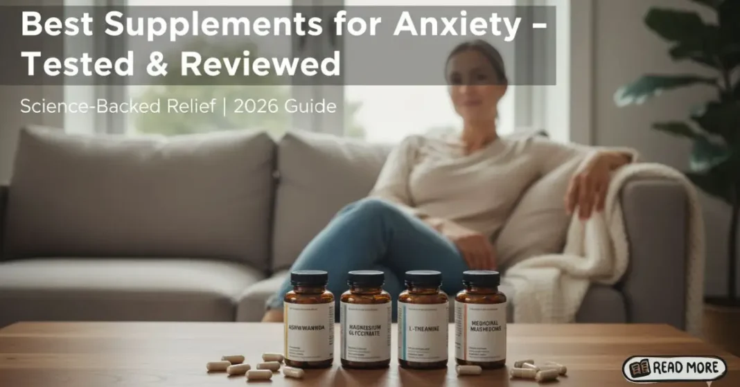 Best supplements for anxiety reviewed with science-backed natural ingredients