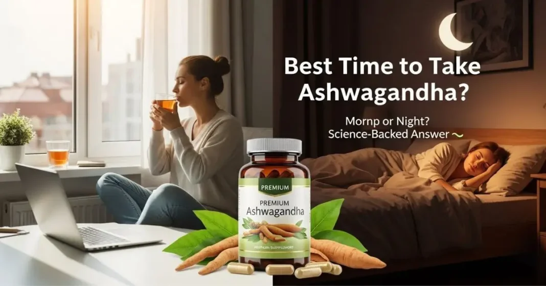Best time to take ashwagandha morning or night for stress, sleep, and energy
