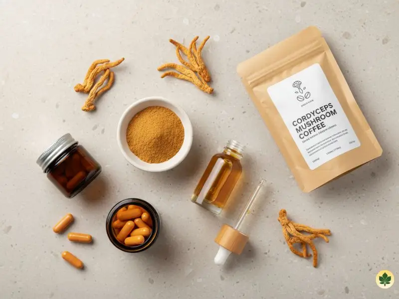 Different forms of cordyceps supplements for athletes