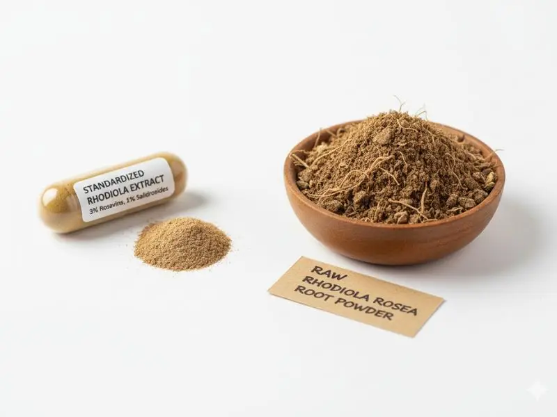 Rhodiola Rosea bell curve dosage chart showing optimal effectiveness range