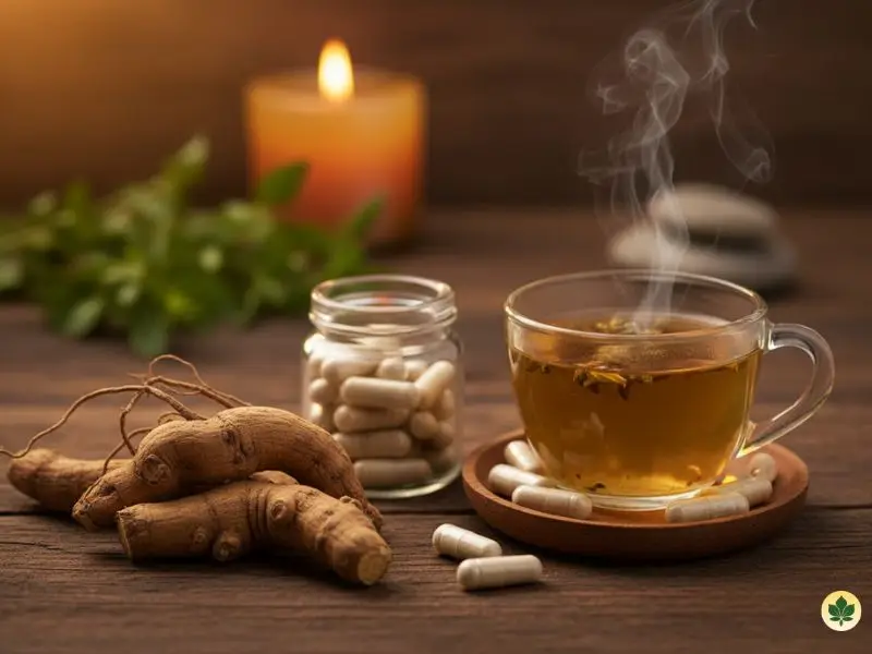 Ashwagandha natural sleep aid for stress and cortisol reduction