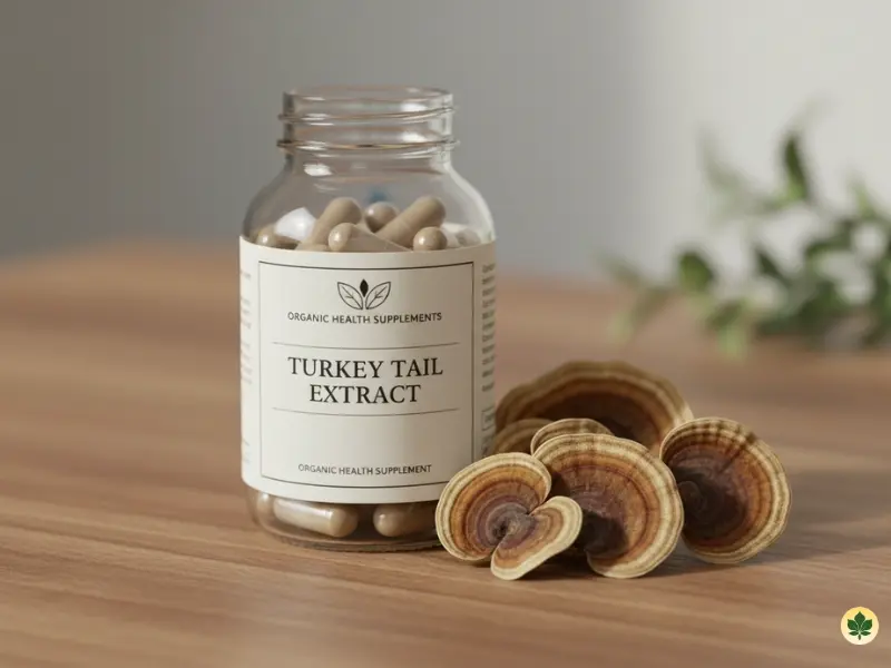 Real Mushrooms turkey tail extract capsules best overall supplement