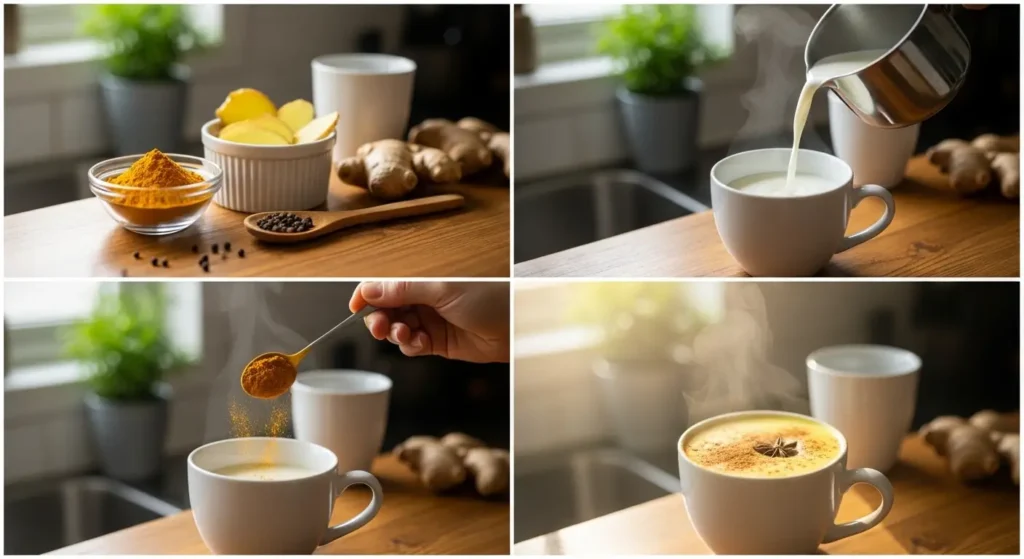 golden milk recipe turmeric ginger black pepper