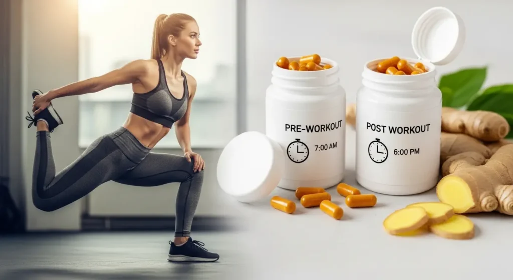 Using turmeric before and after workouts for muscle recovery
