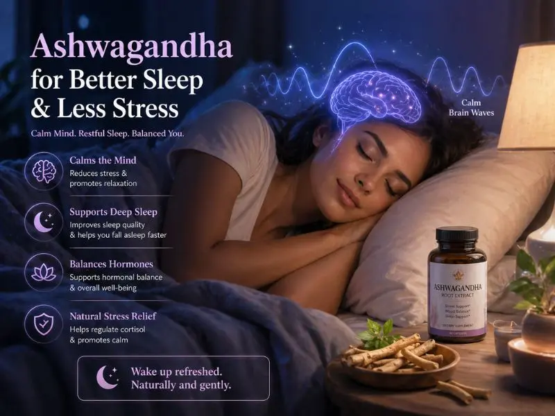 ashwagandha benefits for sleep and stress relief women