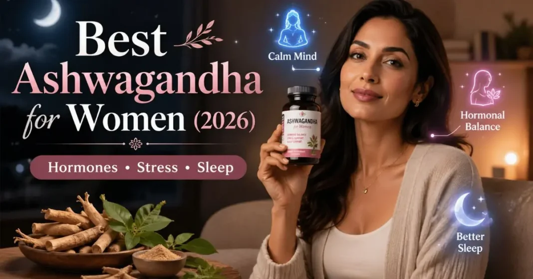 best ashwagandha for women 2026 hormones stress sleep supplements