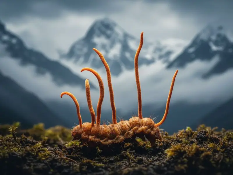 cordyceps mushroom origin caterpillar himalayas