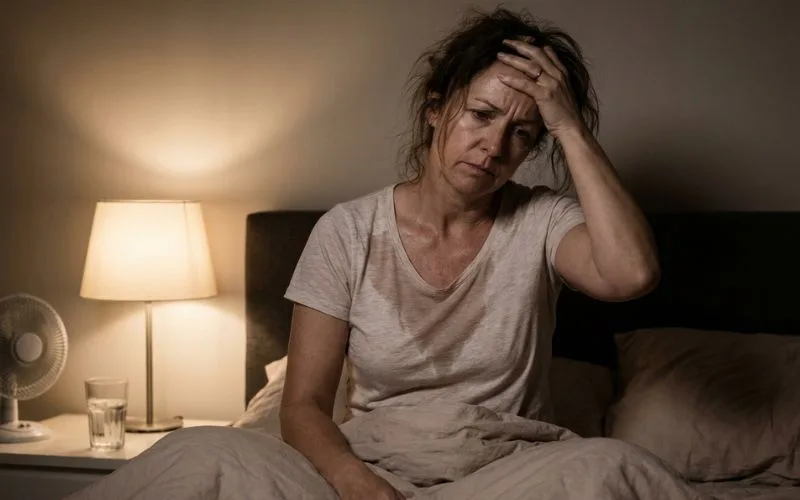 menopause symptoms night sweats insomnia mood swings